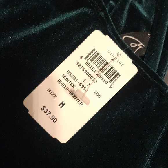 windsor velvet green dress